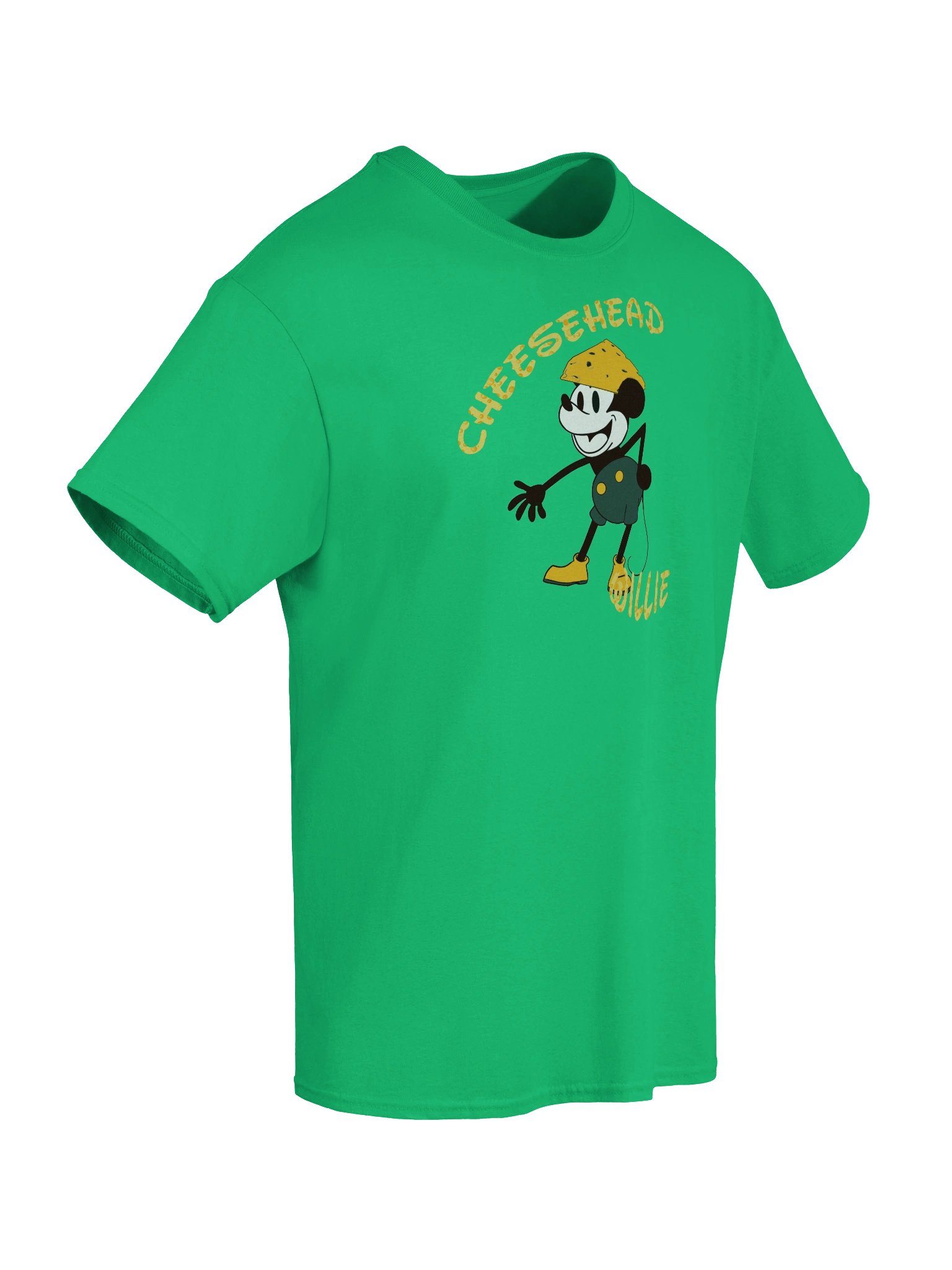 Cheesehead Willie Cartoon T-Shirt product image (46)