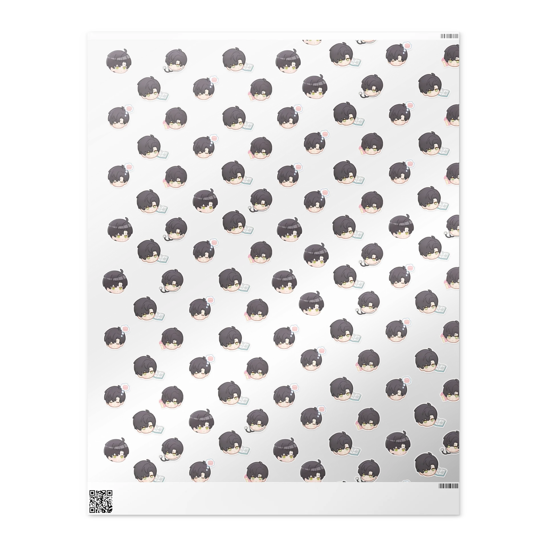 Zayne Chibi Pattern Wrapping Paper product image (2)