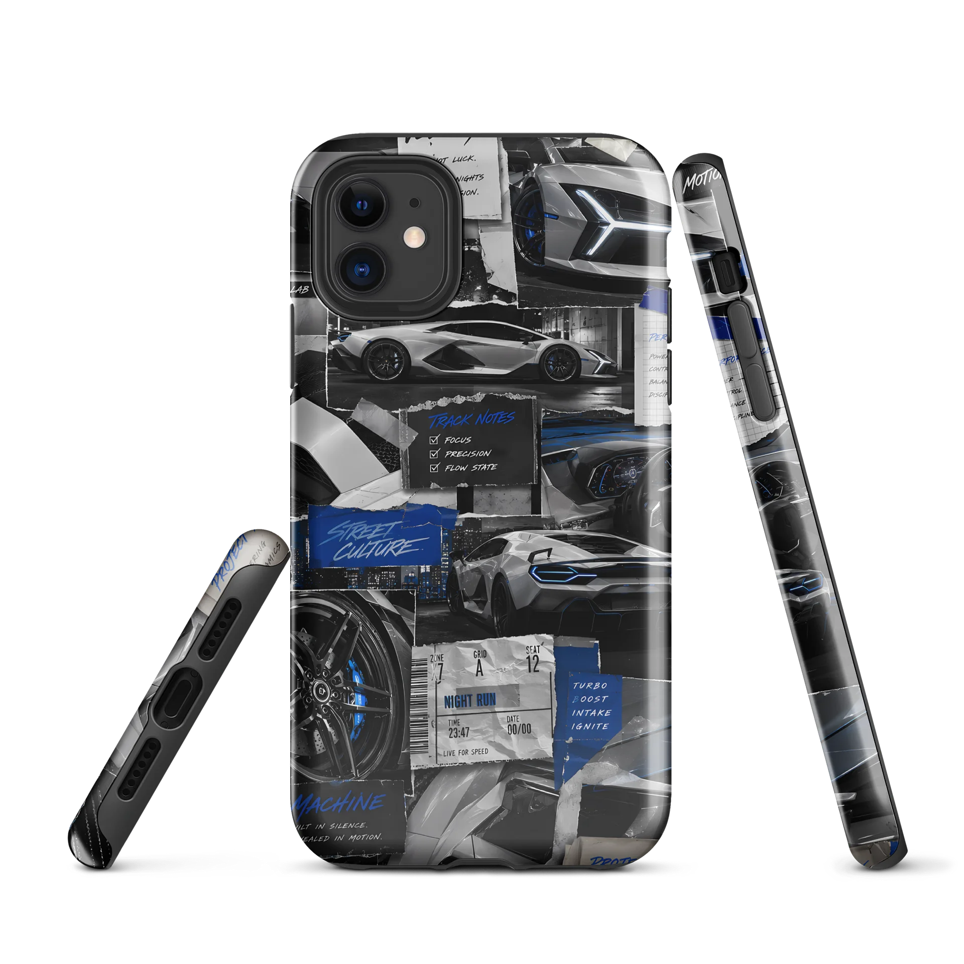 Electric Blue Street Culture Racing Tough Case product image (1)