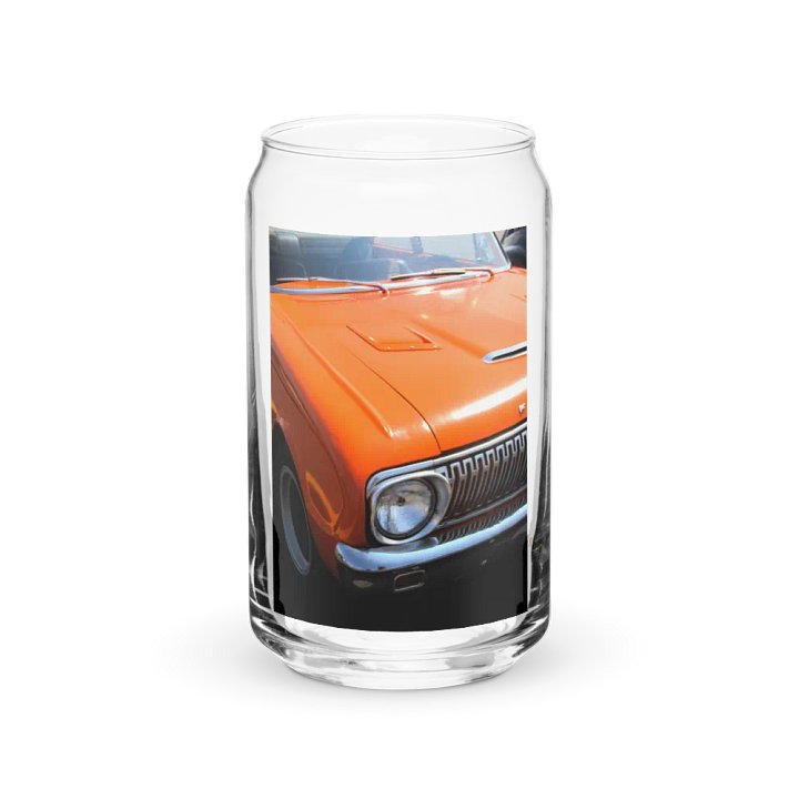 Orange Pop Vintage Car-Inspired Can-Shaped Glass product image (1)
