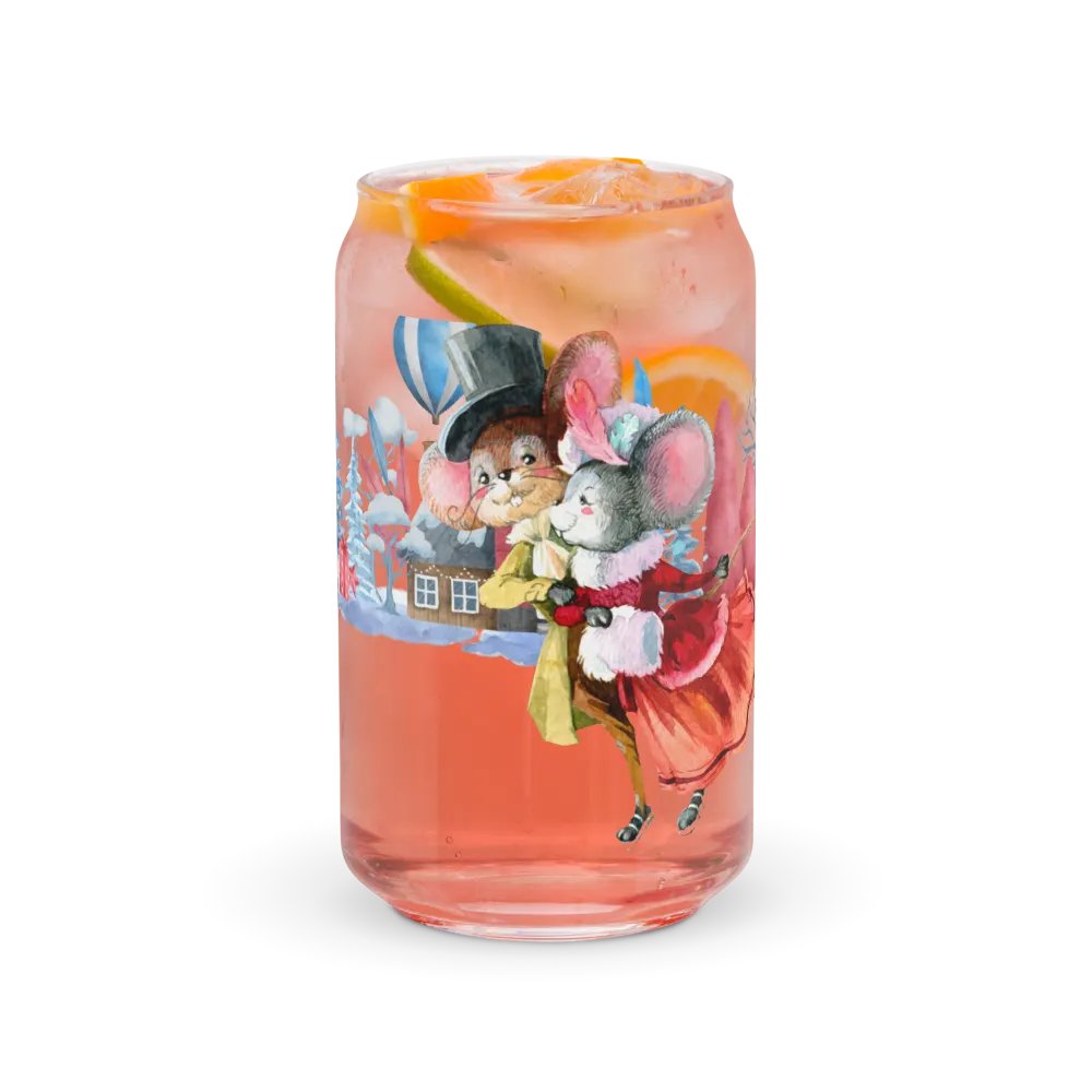 Warm Winter Embrace Can-Shaped Glass | Four Seasons of Love Collection product image (7)