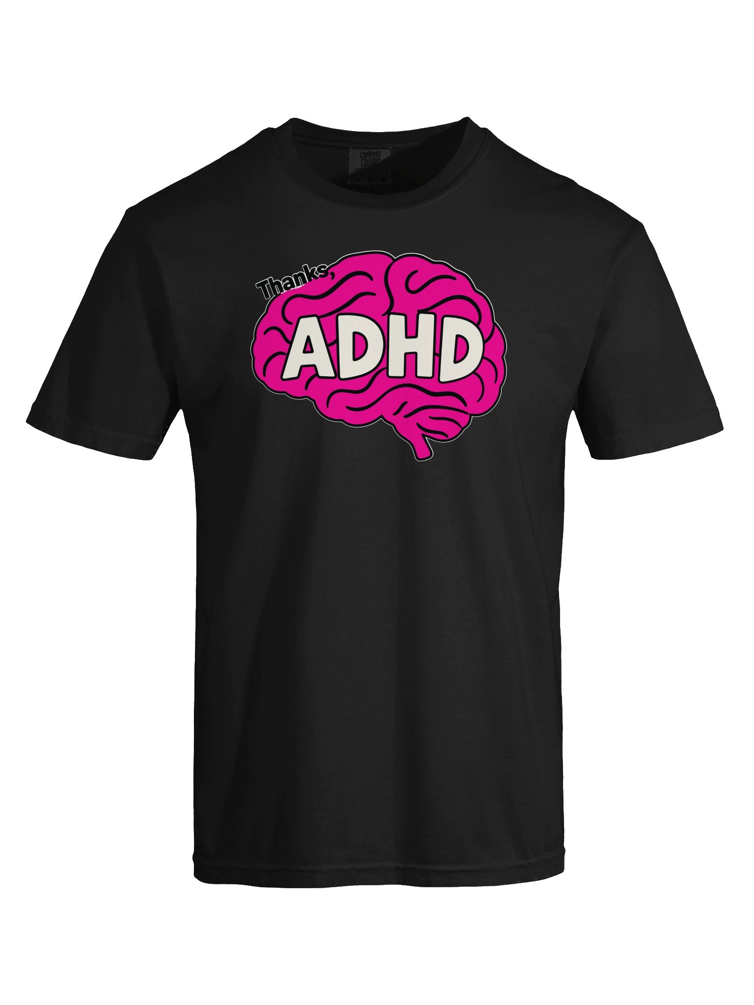 Thanks, ADHD Pink Brain Tee product image (33)
