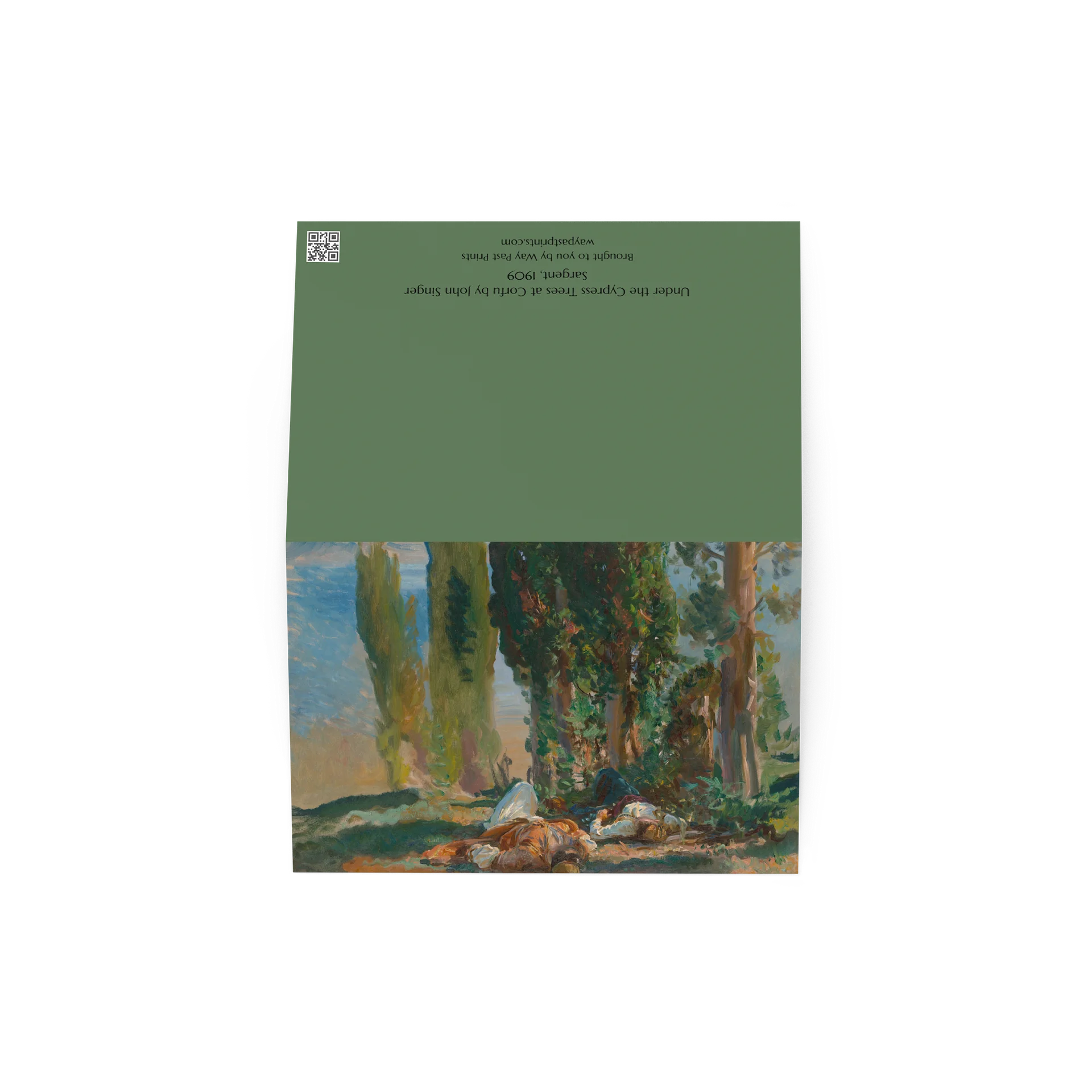 Under the Cypress Trees at Corfu (John Singer Sargent) Greeting Card product image (3)