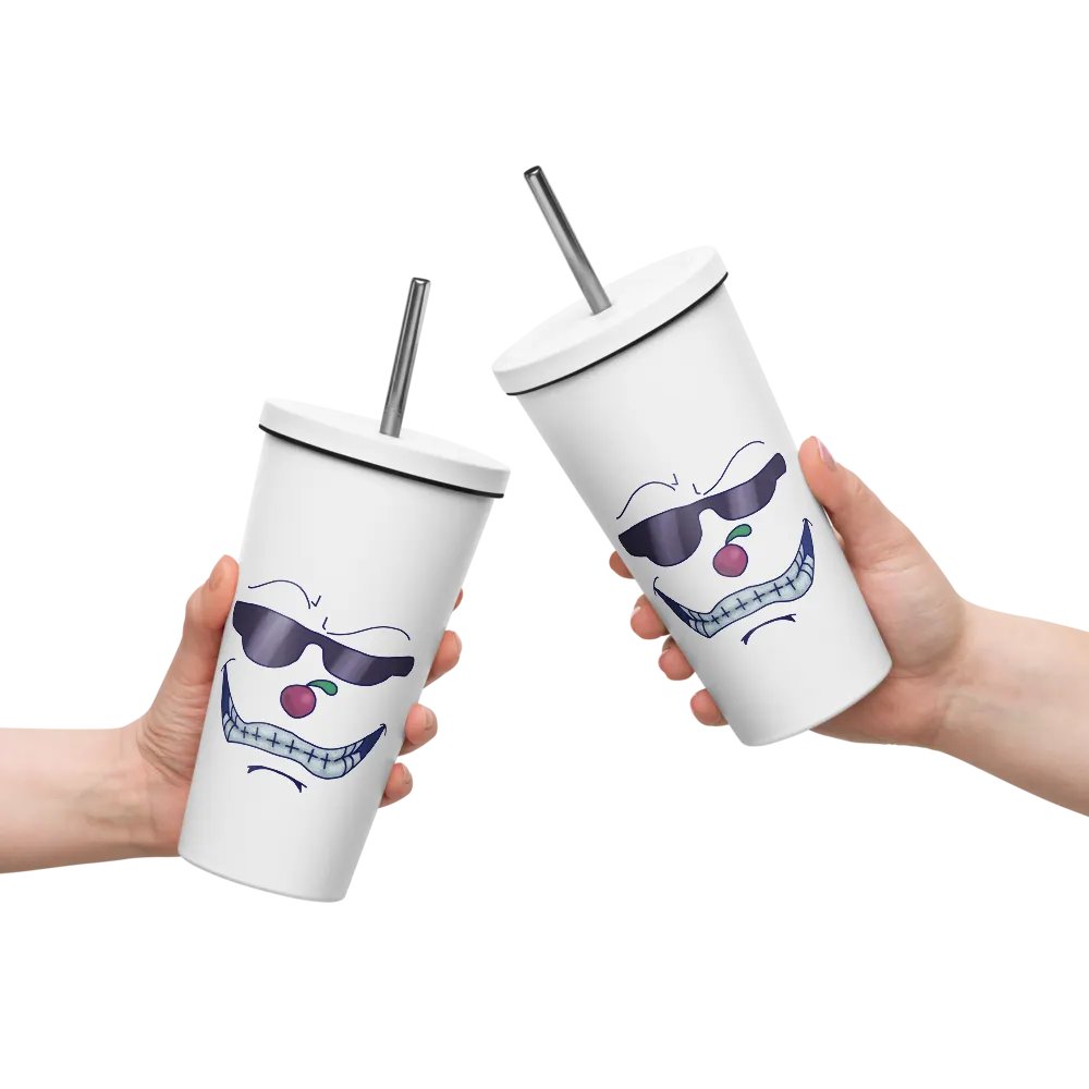 'Cweemy Face V2' - Tumbler With Straw product image (10)