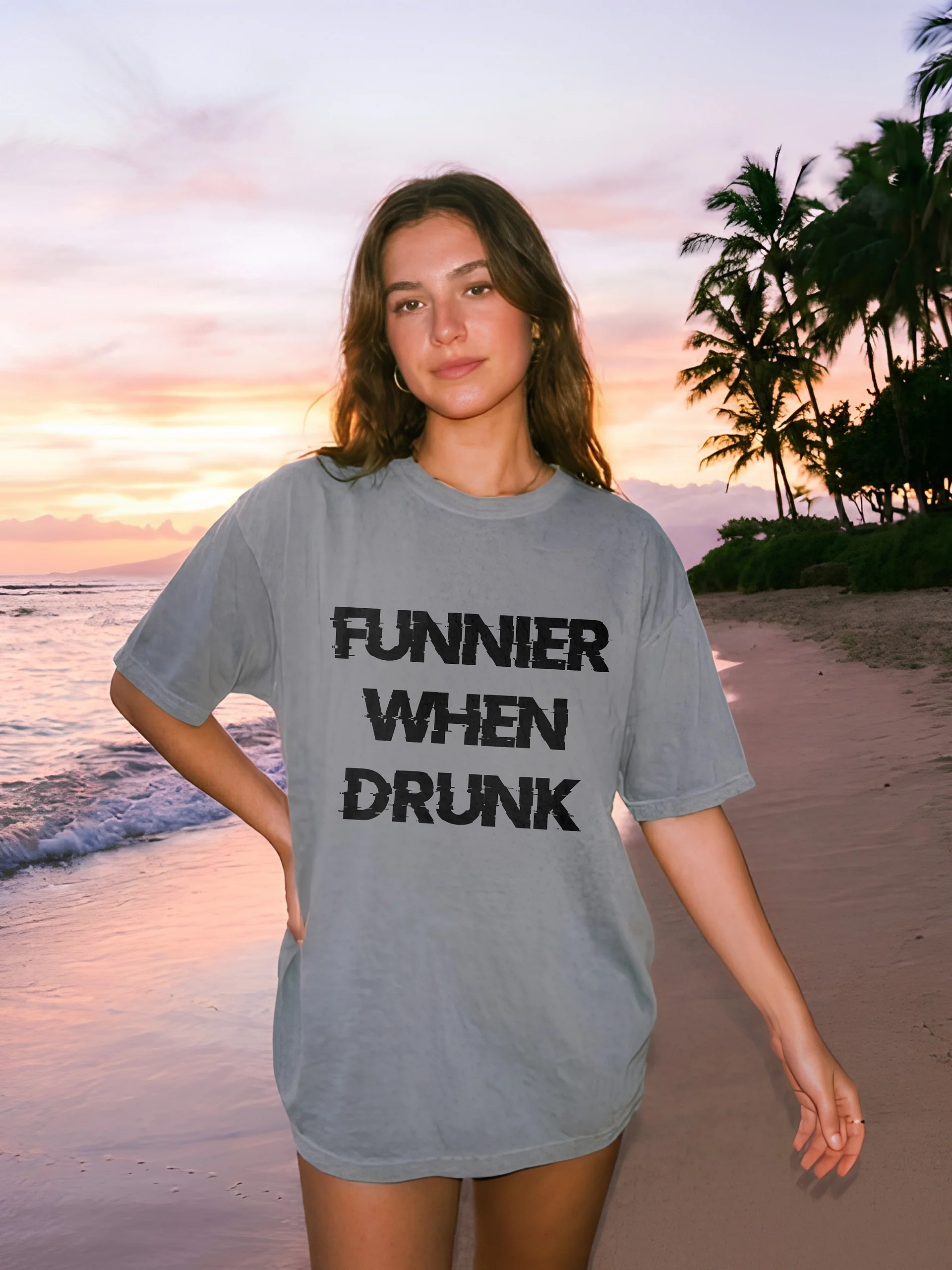 Funnier When Drunk T-shirt product image (1)