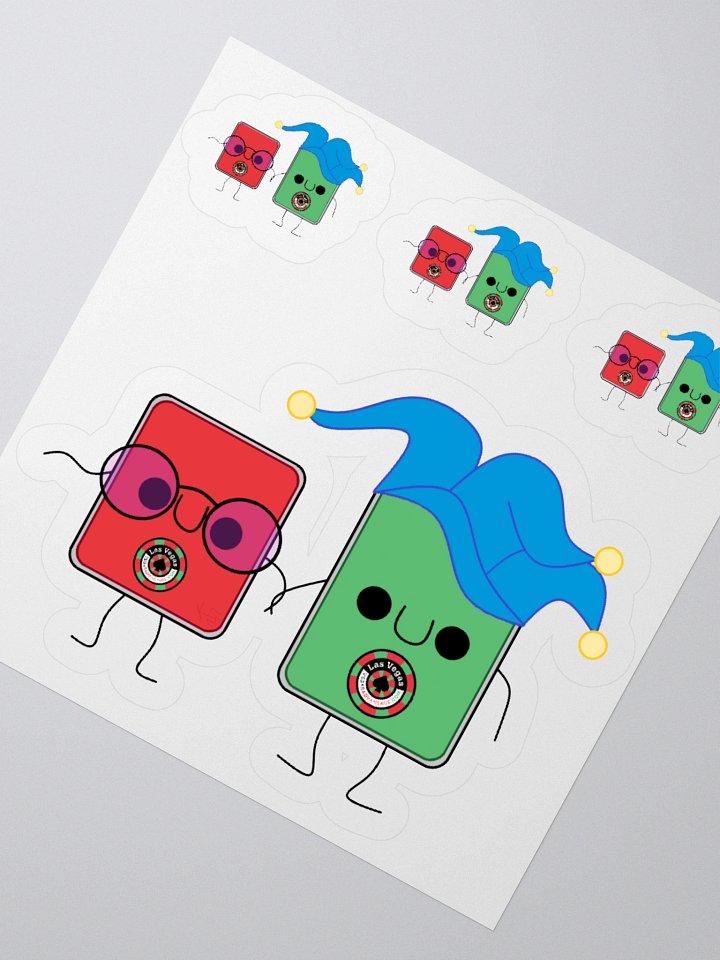 Vegas Advantage Couple of Cards Stickers product image (5)