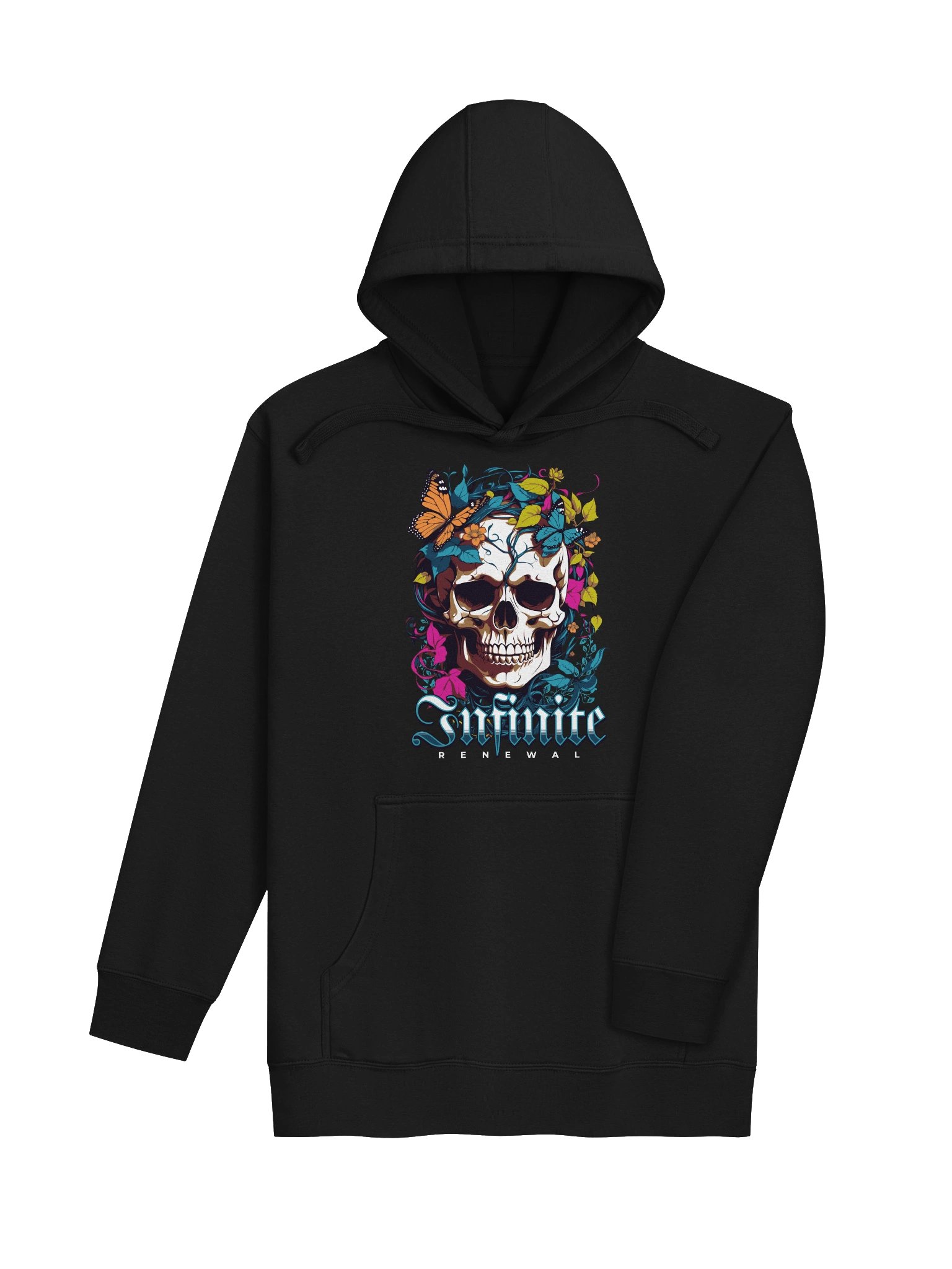 Infinite Butterfly Skull Premium Hoodie for Casual Wear product image (4)