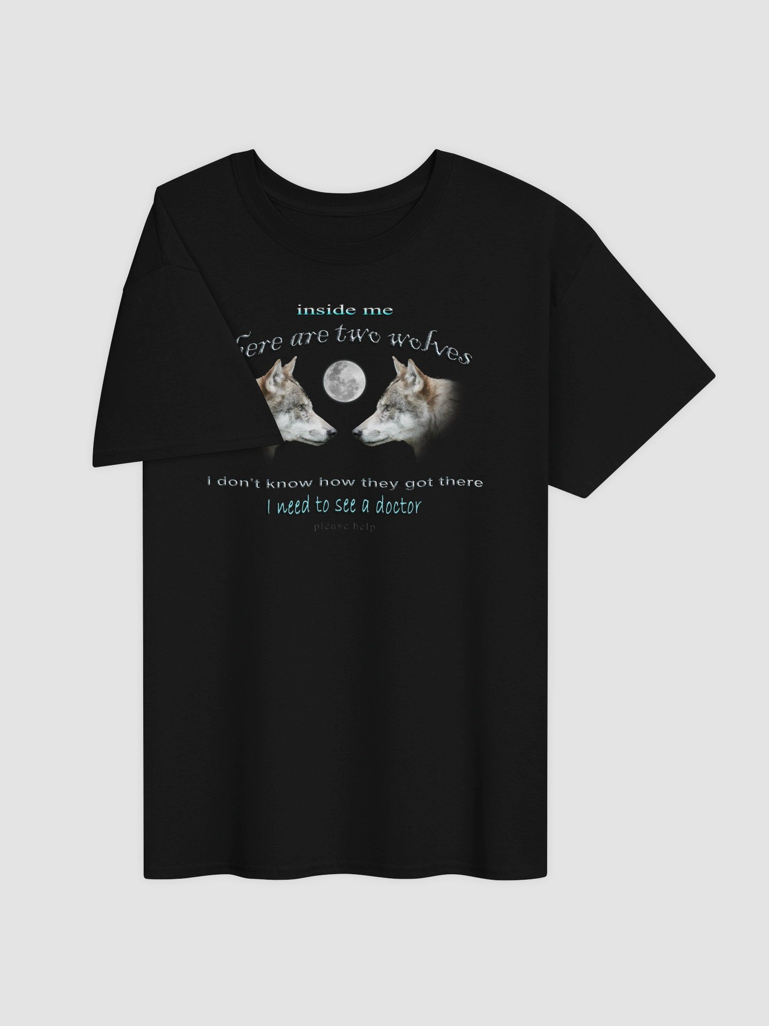 There are two wolves inside me T-shirt product image (3)