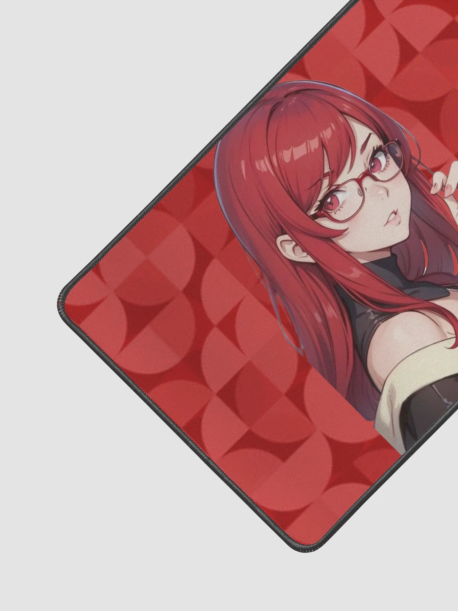 (Red WAIFU) K Desk Mat 12" x 18" product image (2)