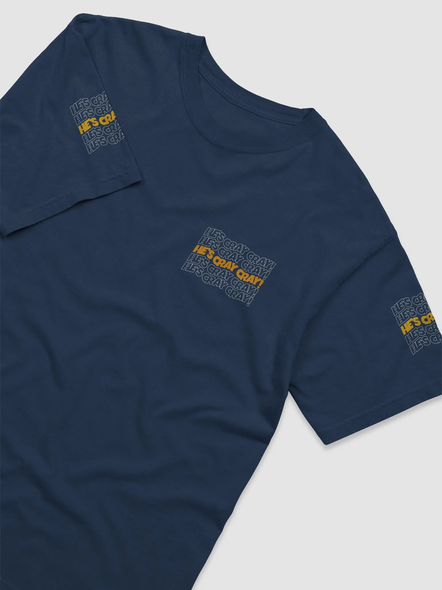 He's cray cray! Shirt (orange/white) product image (2)