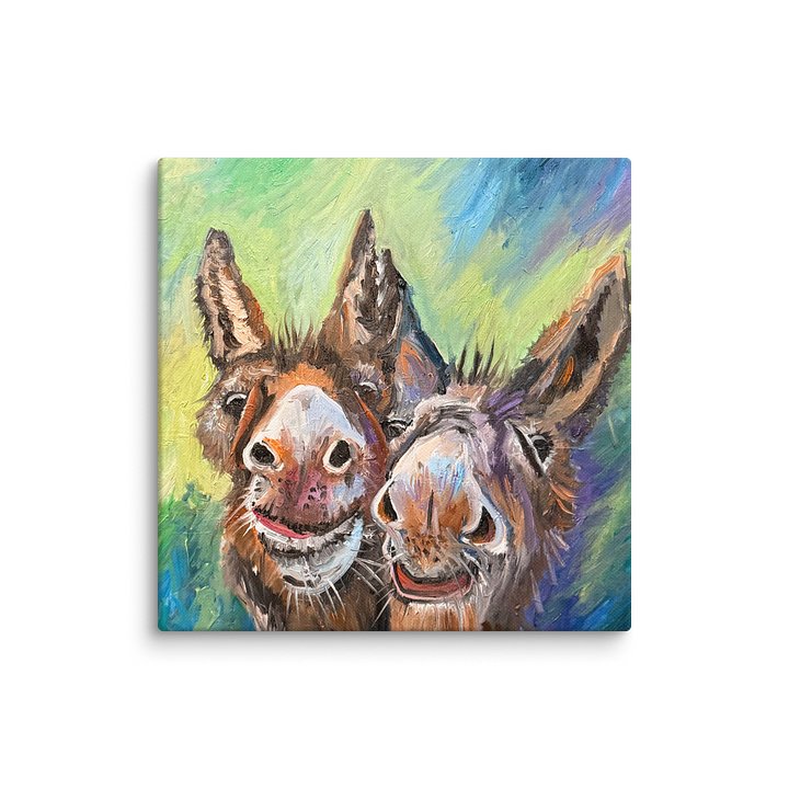 Two Donkeys - Giclee Canvas product image (6)