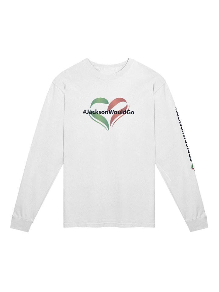 #JacksonWouldGo Heavy Weight , Relax-fit Unisex Long Sleeve Shirt product image (1)