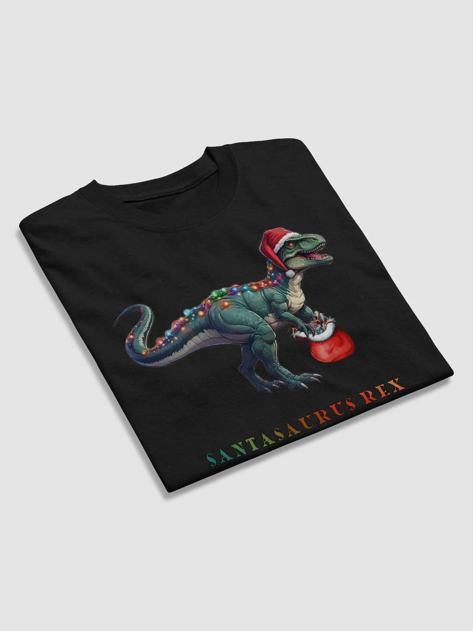 Santasaurs Rex: Dino-Mite Christmas Tee product image (4)