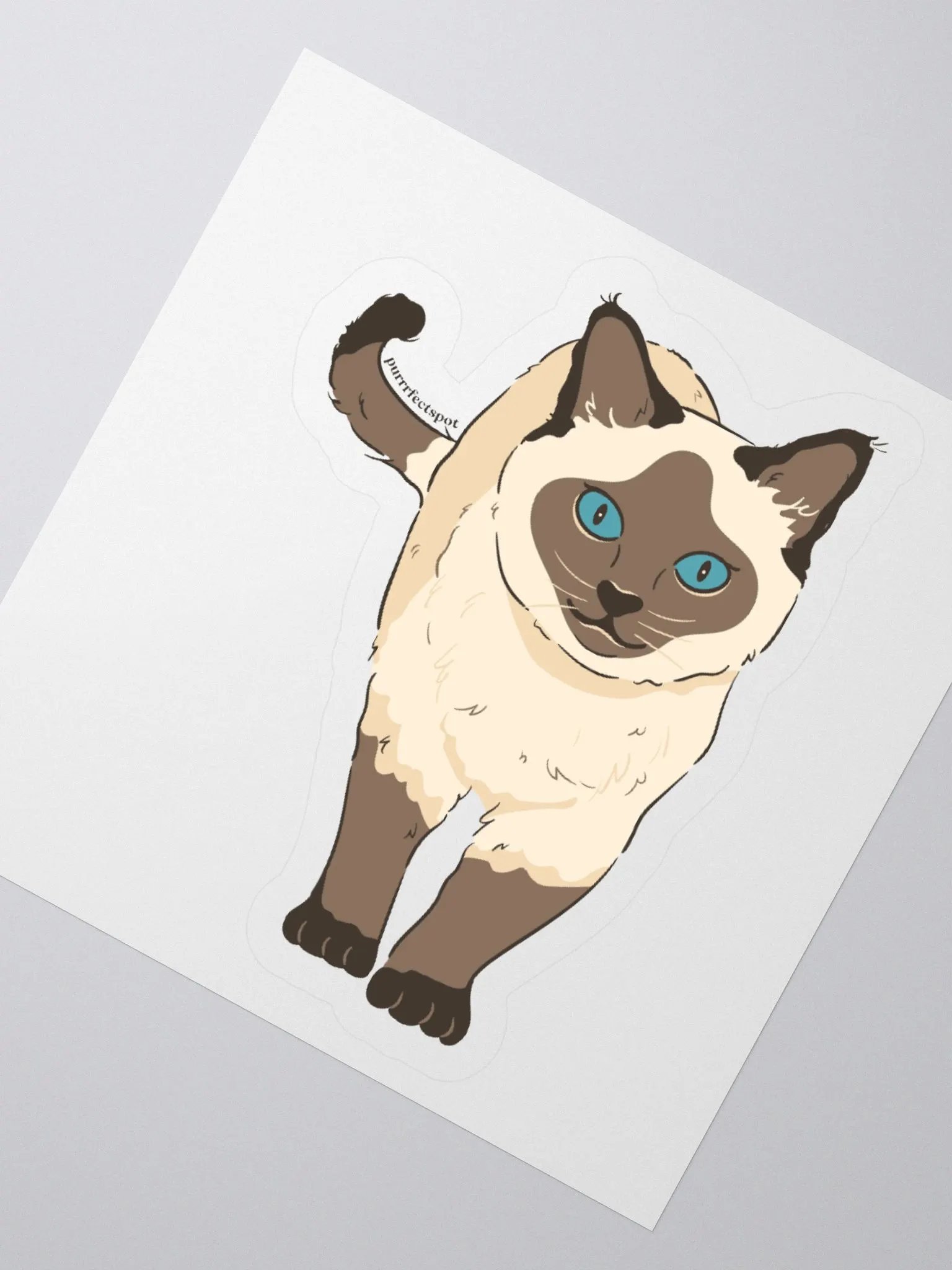 Siamese Cat Kiss Cut Stickers product image (2)