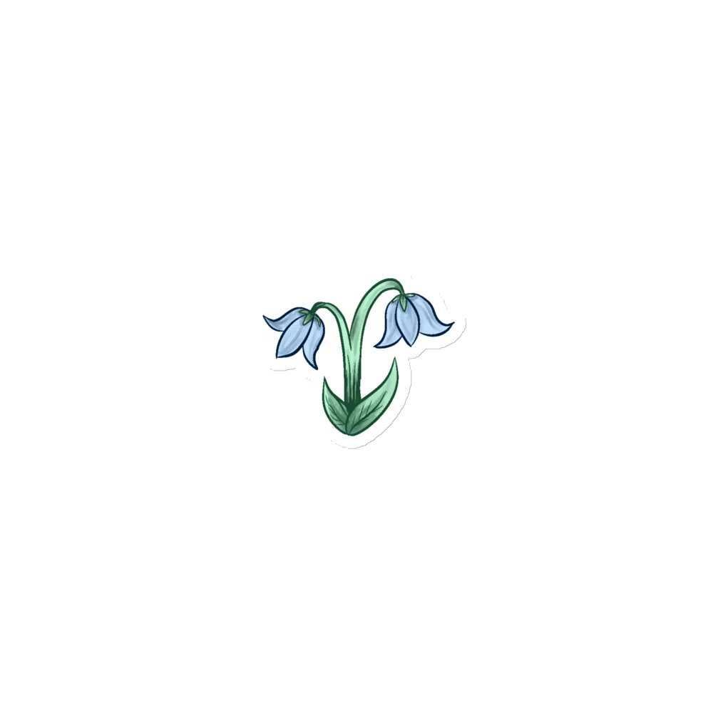 Bluebell Die Cut Magnet product image (1)
