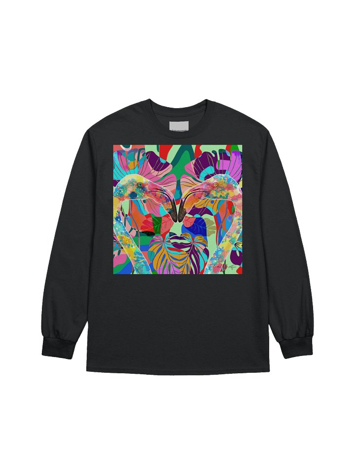 Tropical Flamingo Paradise Long Sleeve Tee product image (2)
