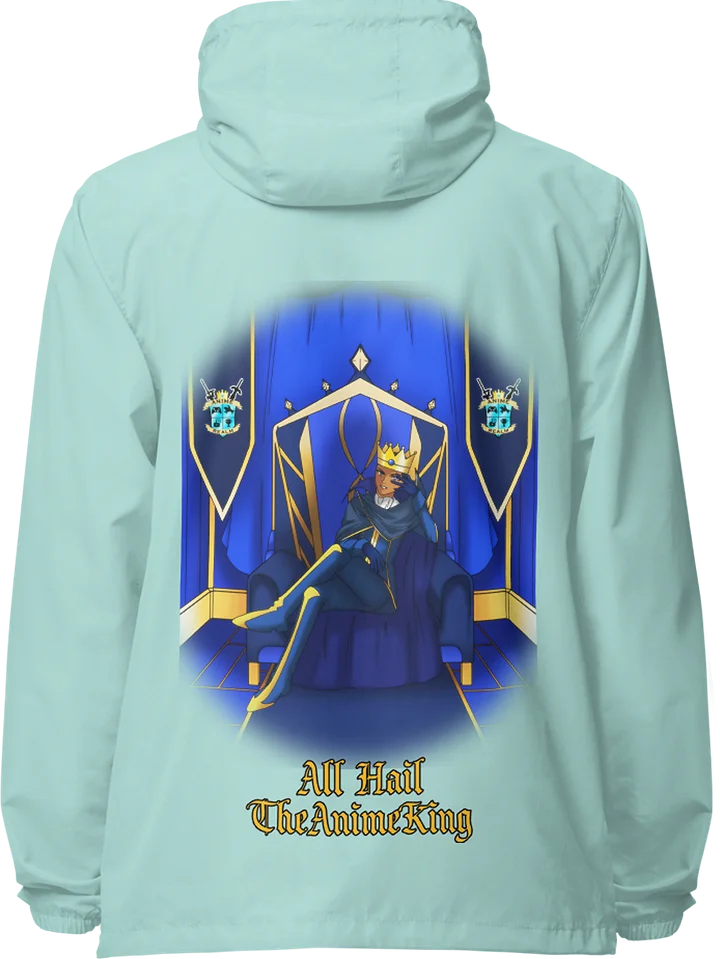 All Hail TheAnimeKing Zip Up Windbreaker product image (1)