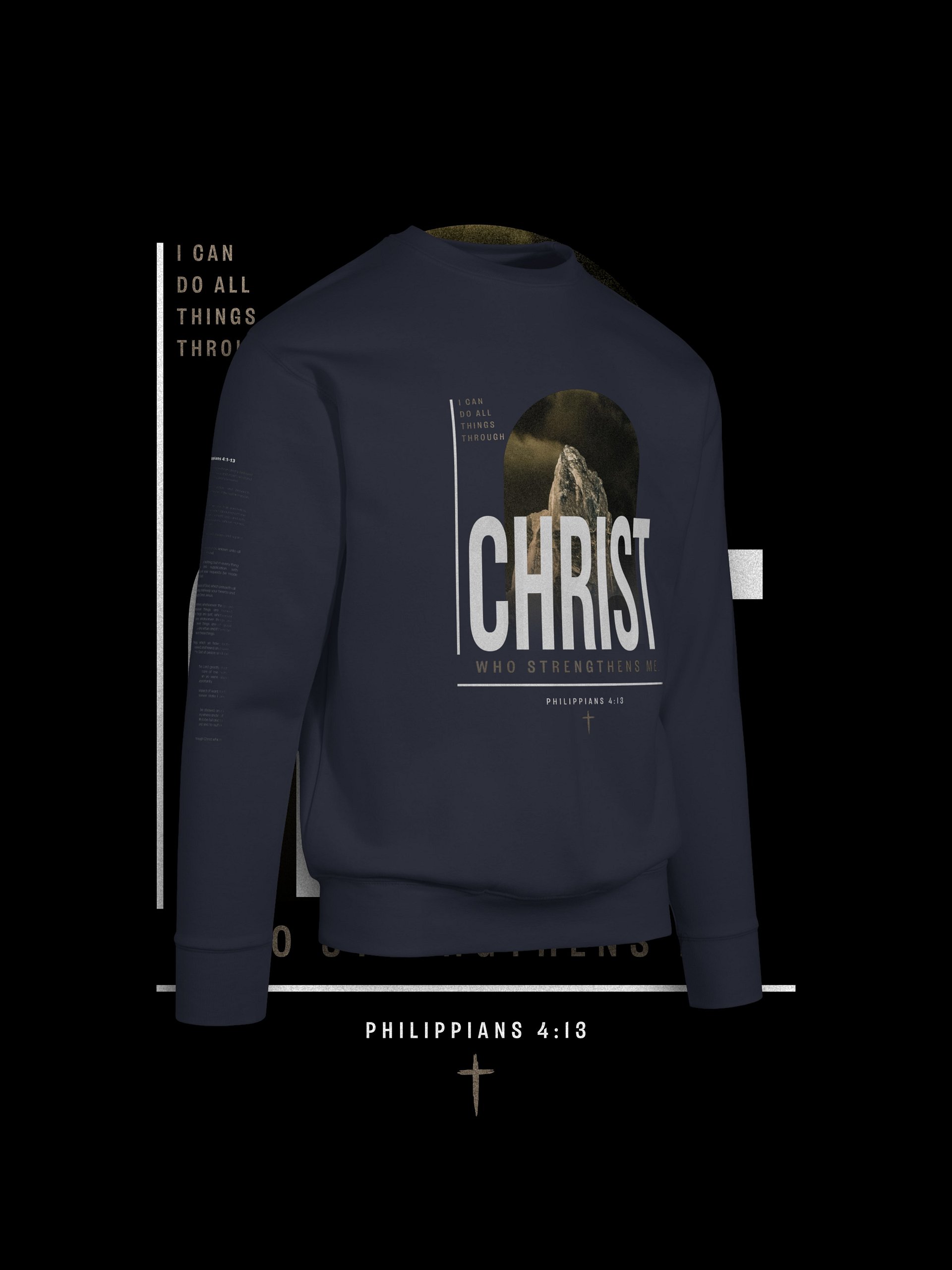 Philippians 4:13 - Cotton Heritage Premium Sweatshirt by Cotton Heritage product image (4)