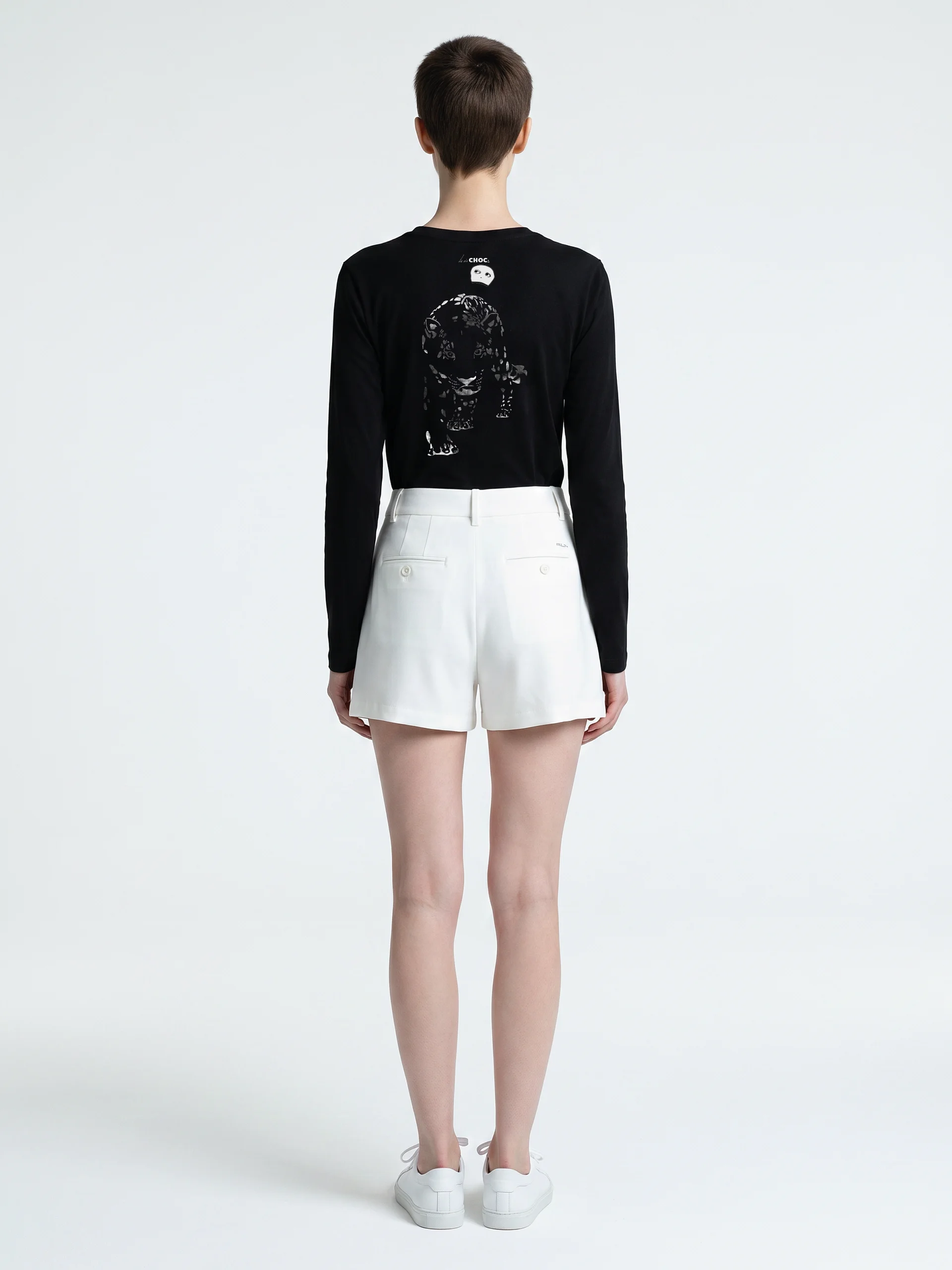 The Silent Spectator Long Sleeve Tee in Black product image (4)