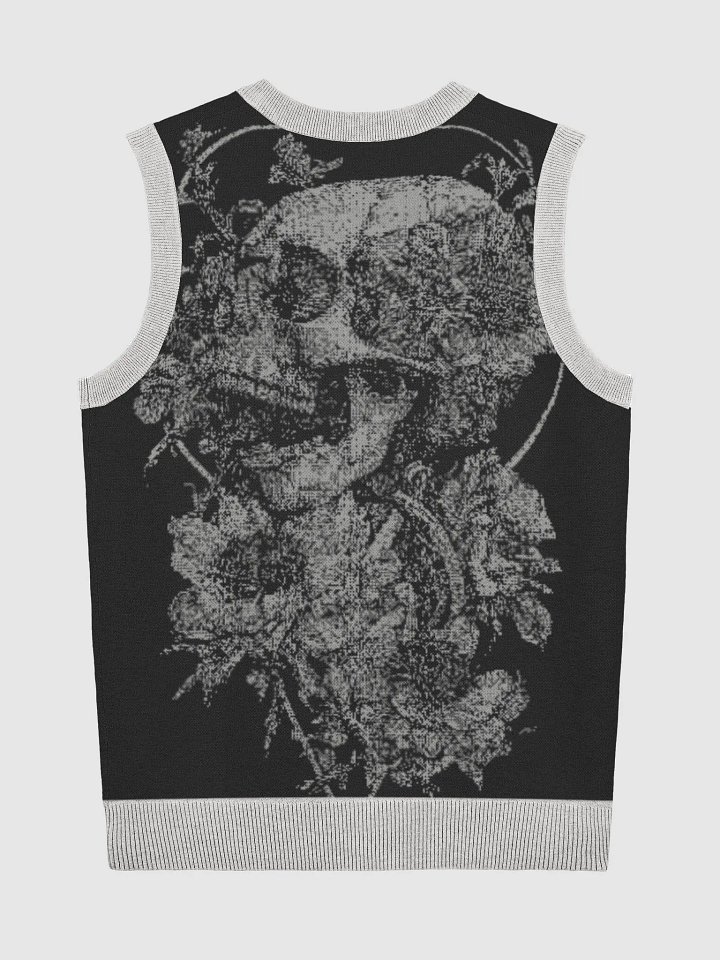 Skull Blossom Knitted V-Neck Vest product image (2)