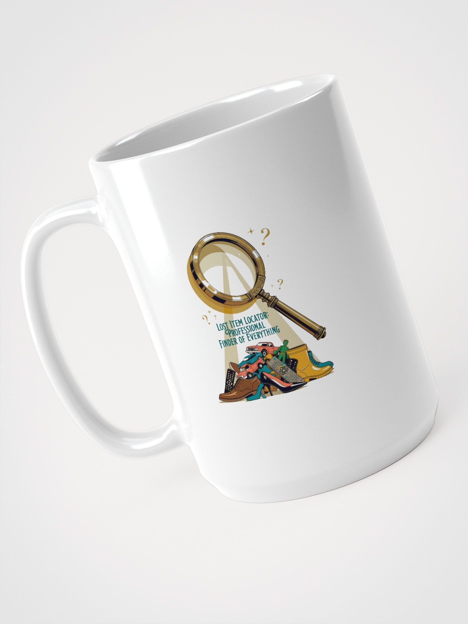 Lost Item Locator Mug, Professional Finder White Cup, Funny Mom Gift product image (4)