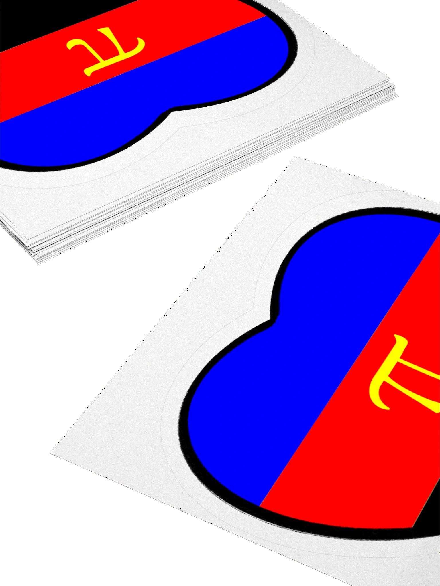 PolyA Pride Heart Sticker product image (11)