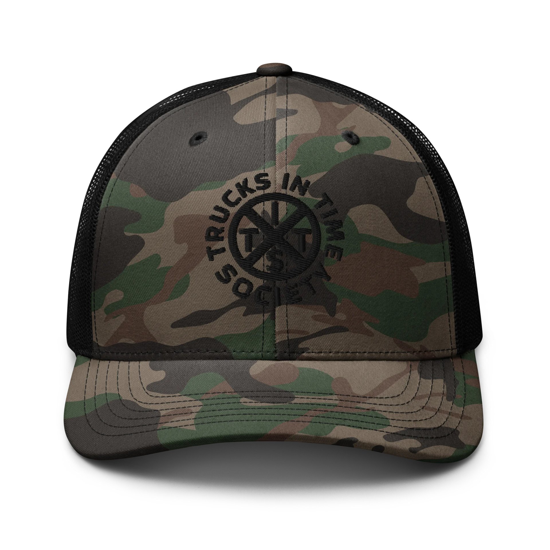 CROSSROADS BLACK Camo Trucker Hat product image (1)