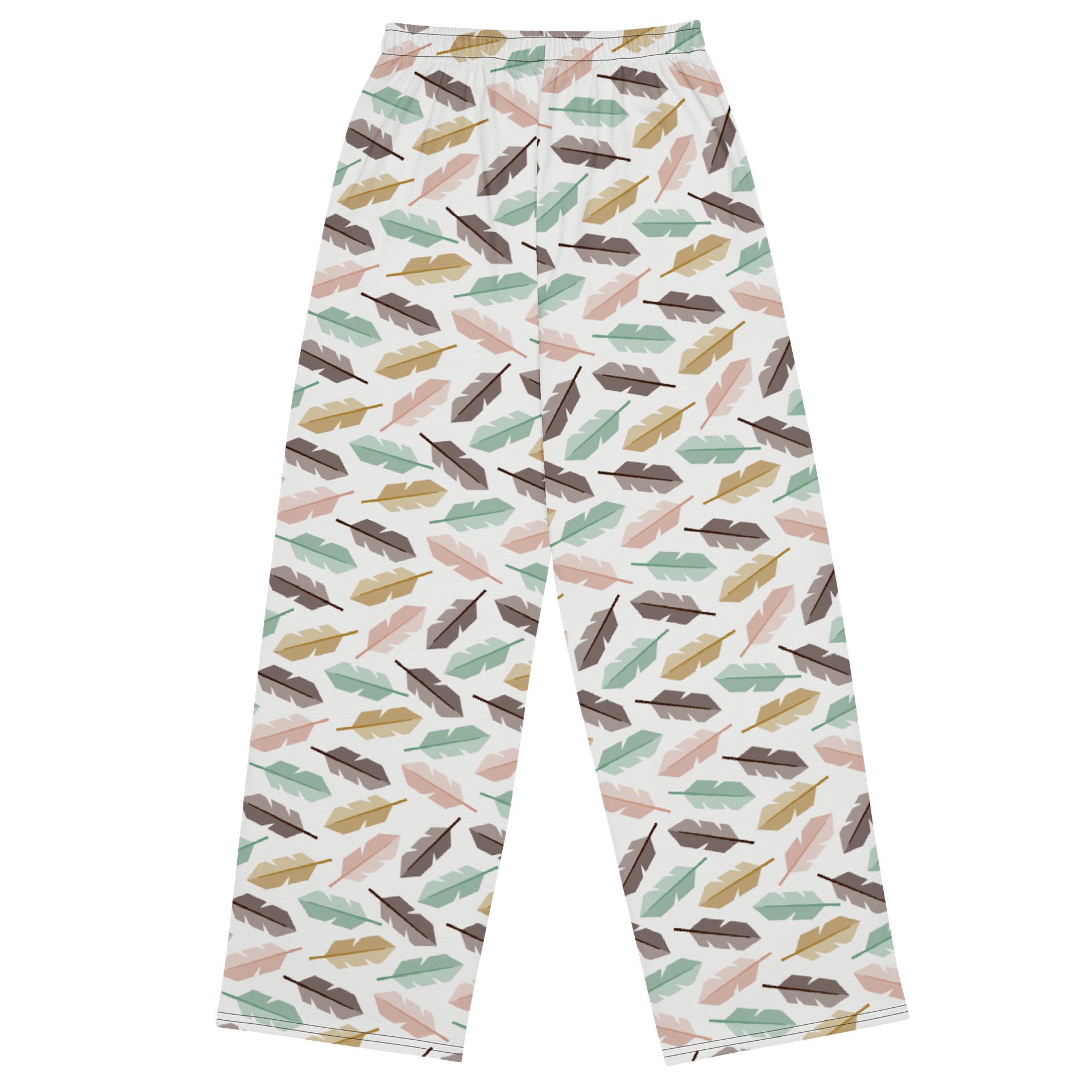 Mid-Century Modern Feathers Unisex Wide Leg Pants product image (2)