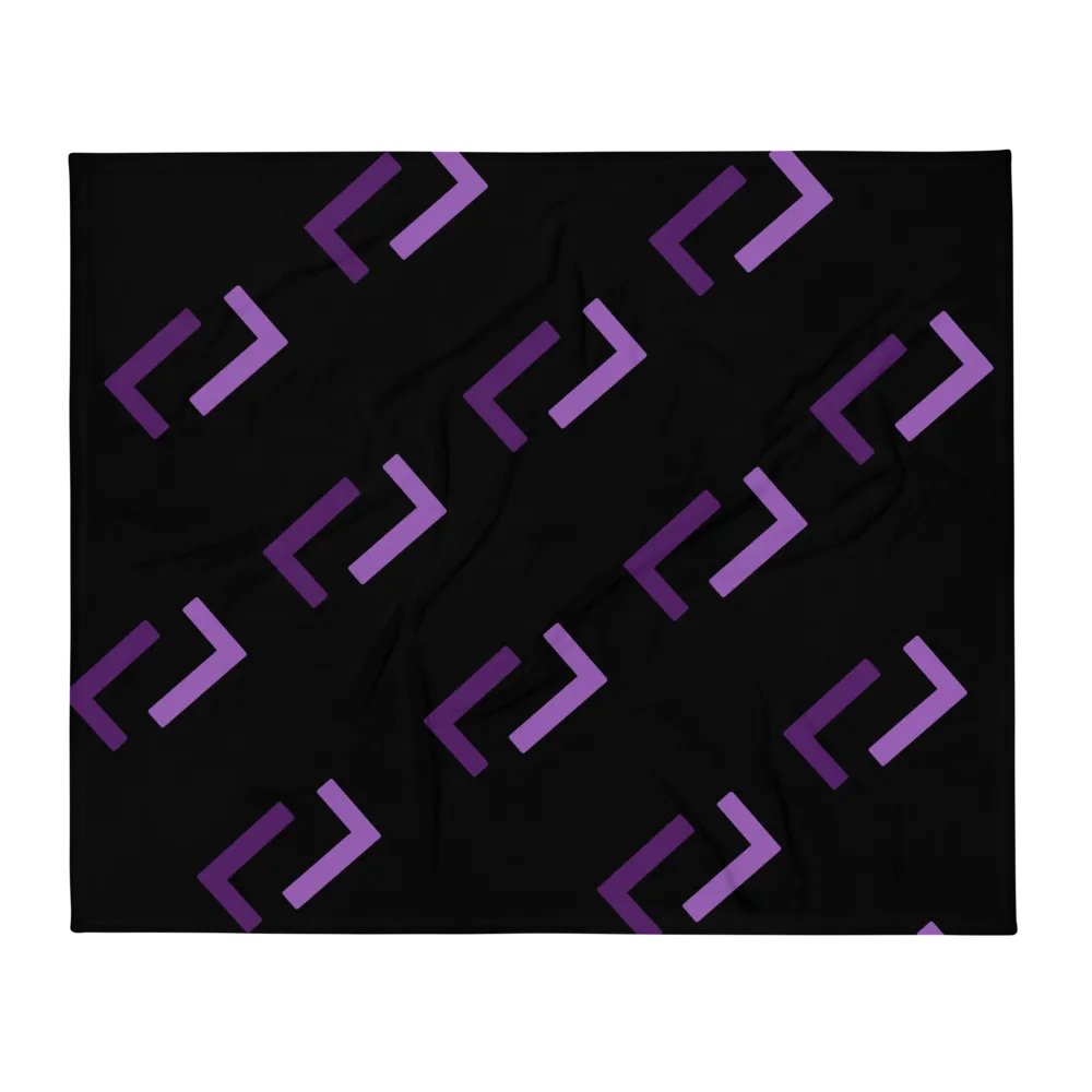 Open Purple Rectangles Design Throw Blanket product image (2)