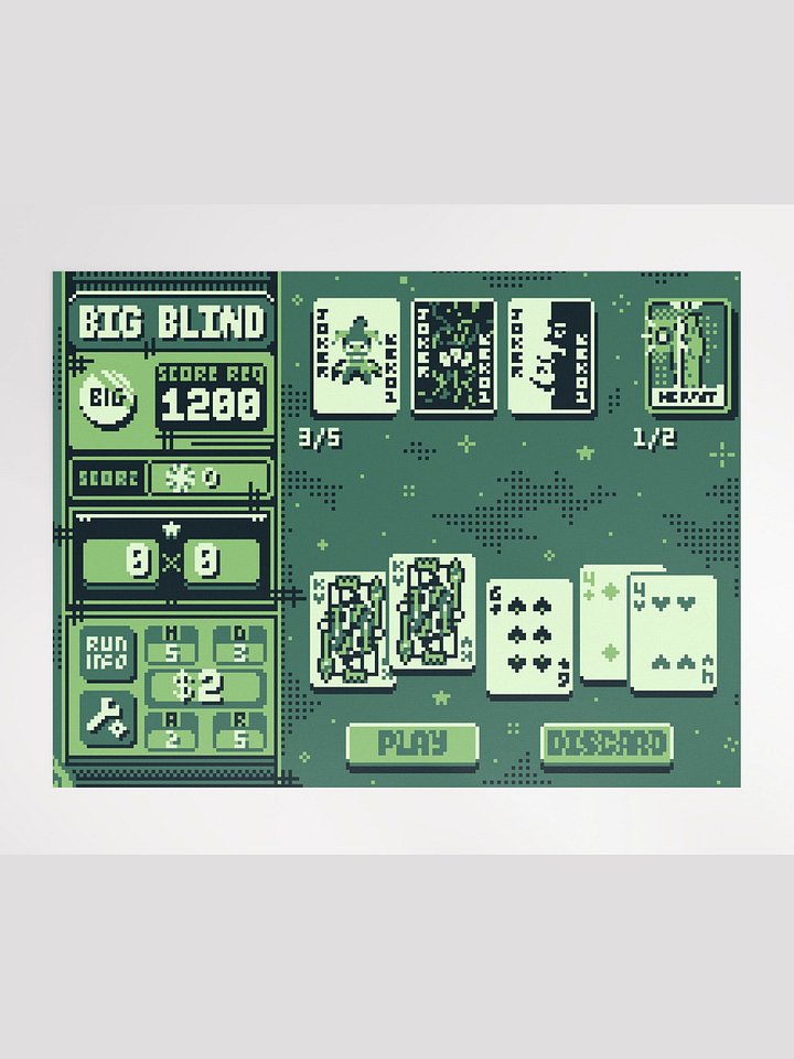 gameboy balatro print product image (1)
