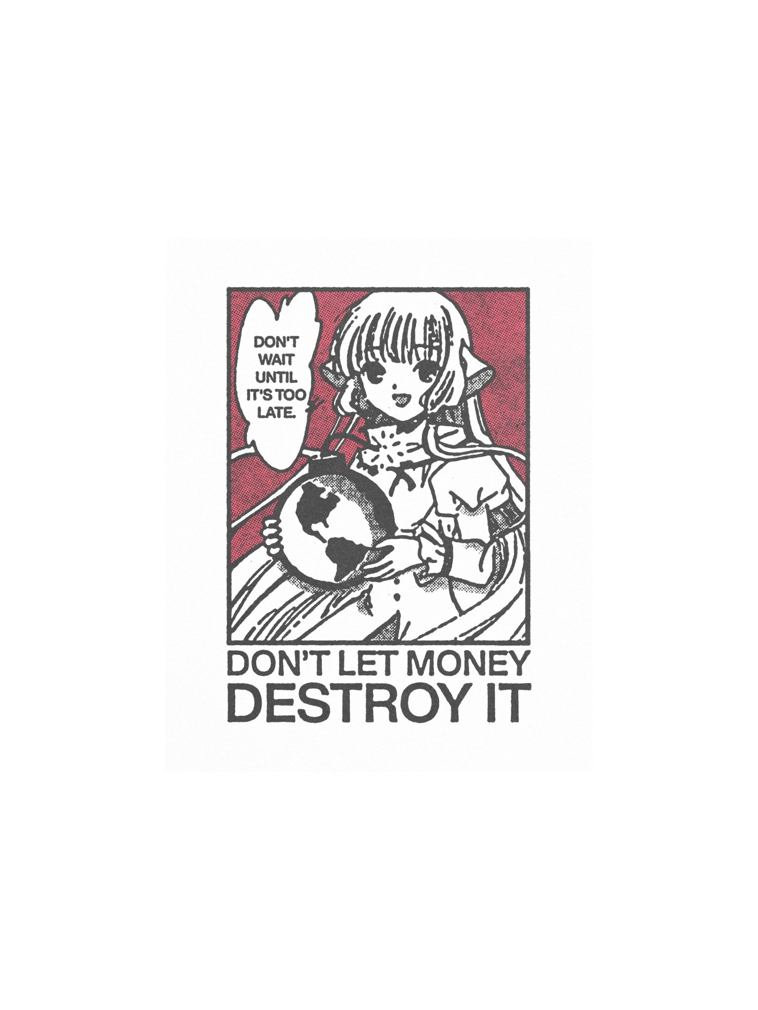 DON'T LETS THE MONEY ! Art Print. product image (1)