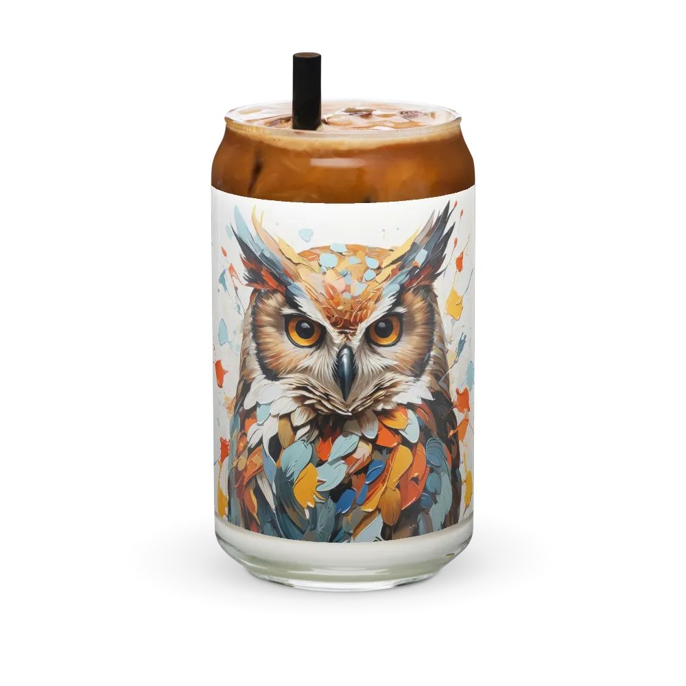 Midnight Watcher Owl Glass Can Sipper product image (2)