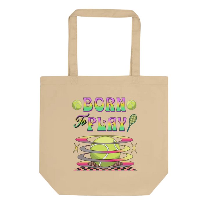 Born to Play Tennis Eco Tote product image (1)