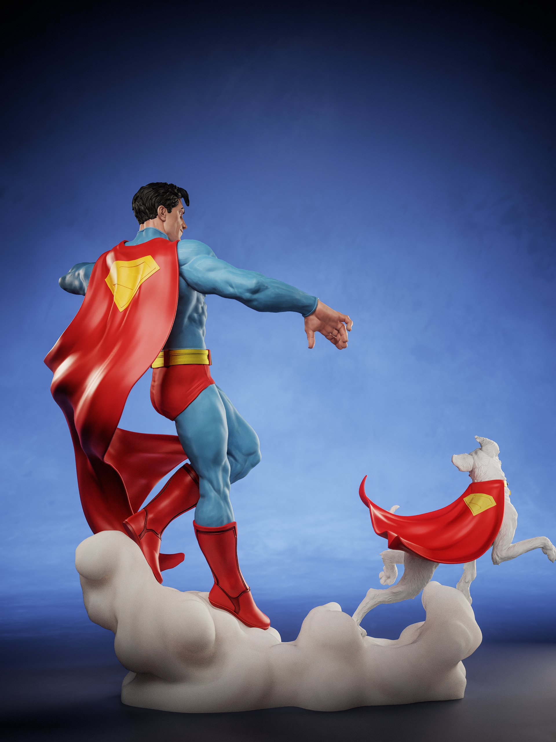 Superman And Krypto - STL product image (3)