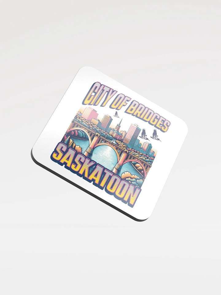 City of Bridges Saskatoon Cork Coaster Set product image (2)