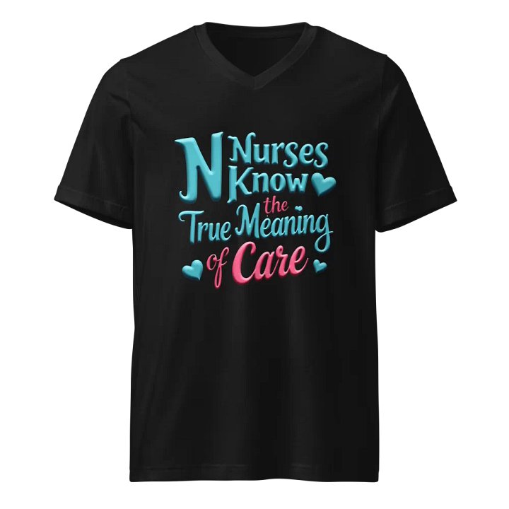 Nurse's Care Multicolored V-Neck Tee product image (1)