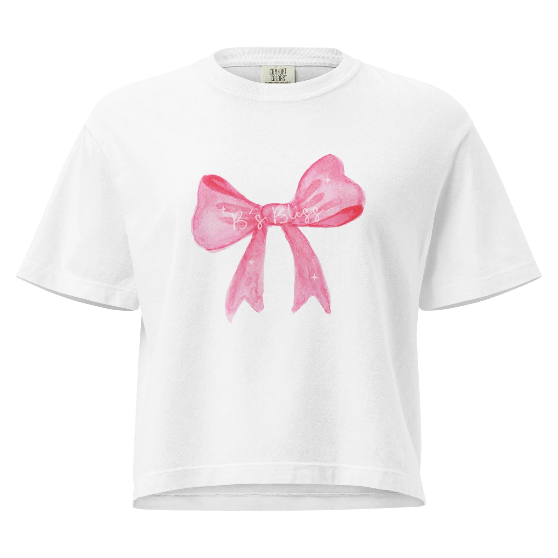 Comfort Colors Pink Coquette Bow Boxy Tee product image (1)