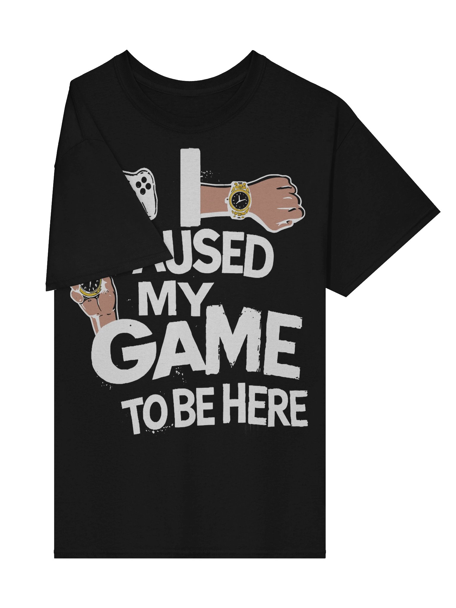 “Paused My Game” Gamer Statement Tee product image (4)