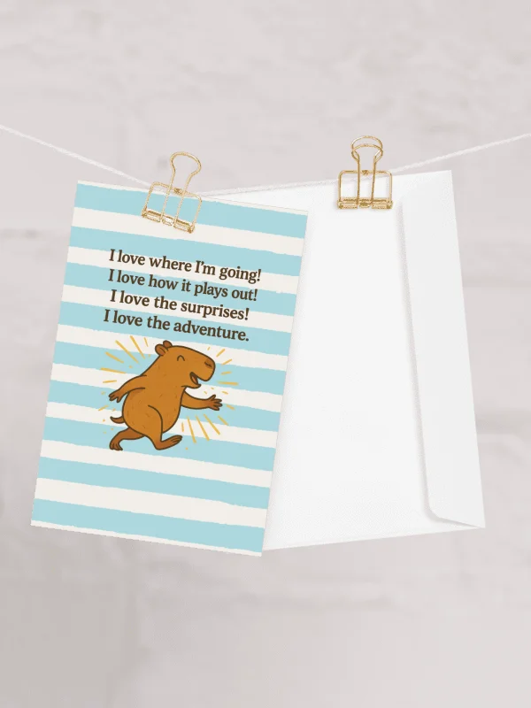 I Love Where I'm Going Cappy - Card product image (2)