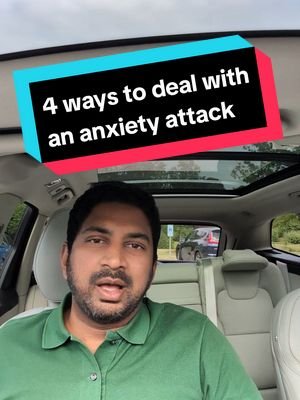 4 ways to deal with an anxiety attack #anxiety #anxietyattack #mentalhealth #peaceofmind #stressrelief 