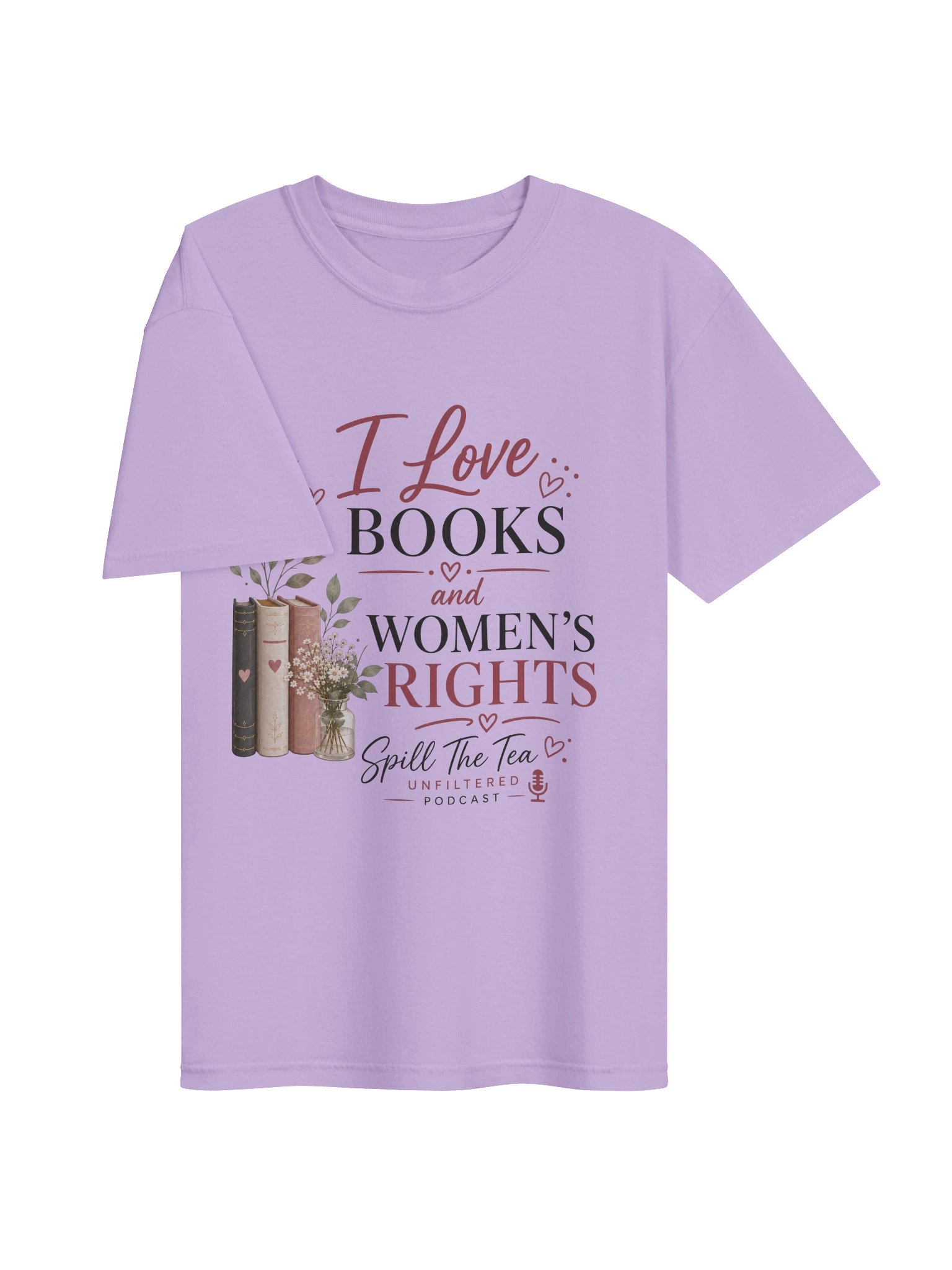 I Love Books and Women’s Rights Tee product image (27)