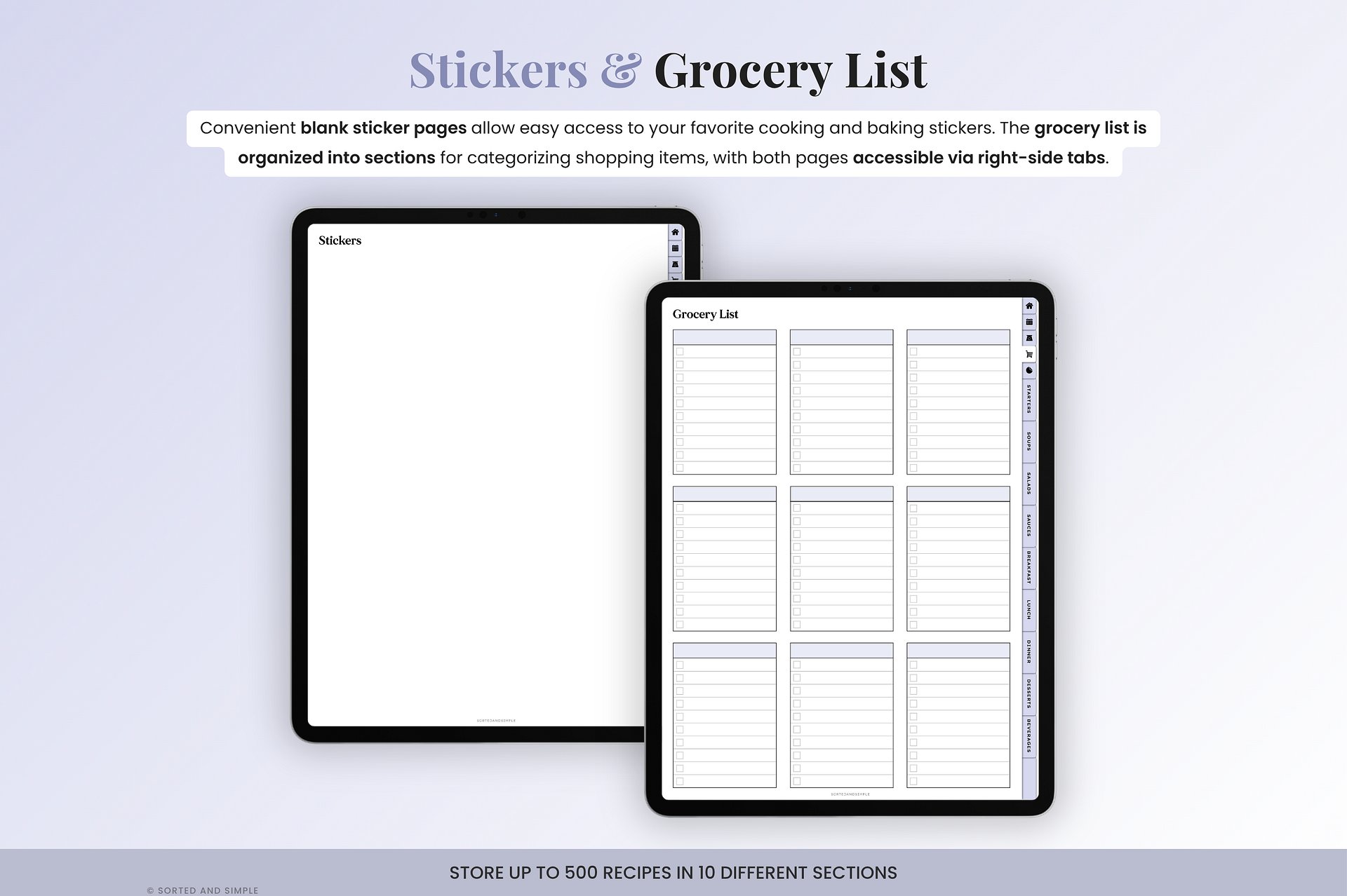 Digital Recipe Book - Purple product image (5)