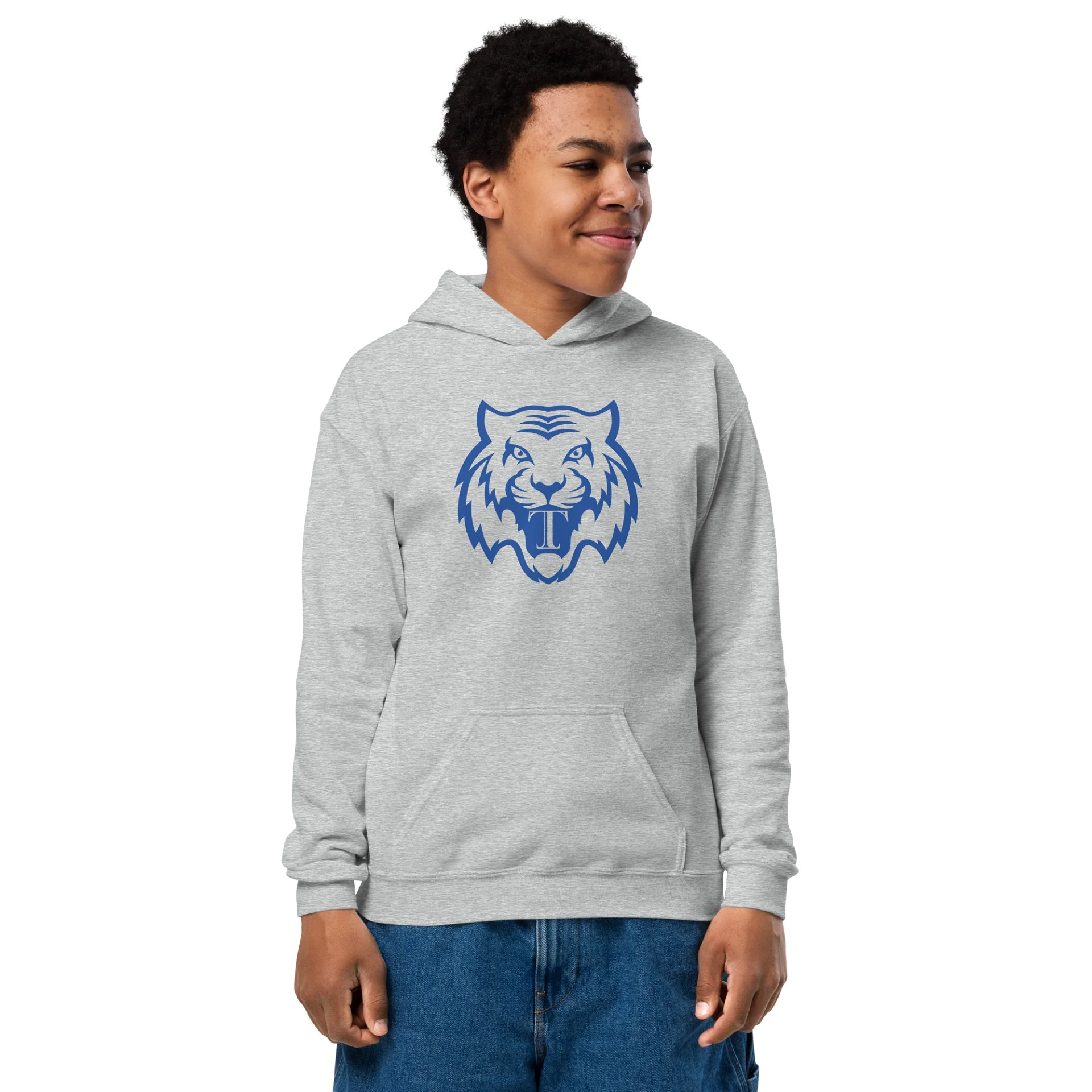 Youth Tiger Teeth Hoodie (Blue) product image (1)