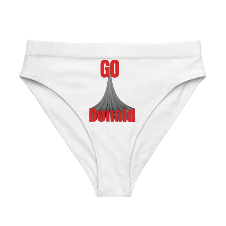GO Donald Text Tunnel High Waisted Bikini Bottoms product image (1)