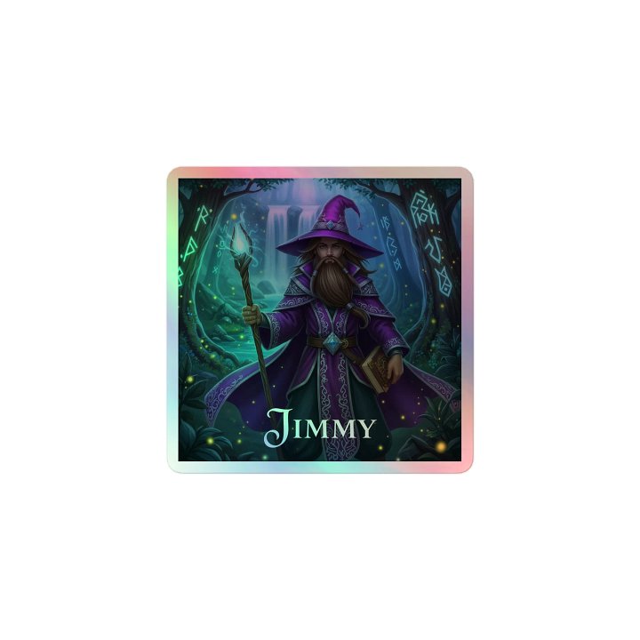 Yer a wizard Jimmy holo sticky product image (1)