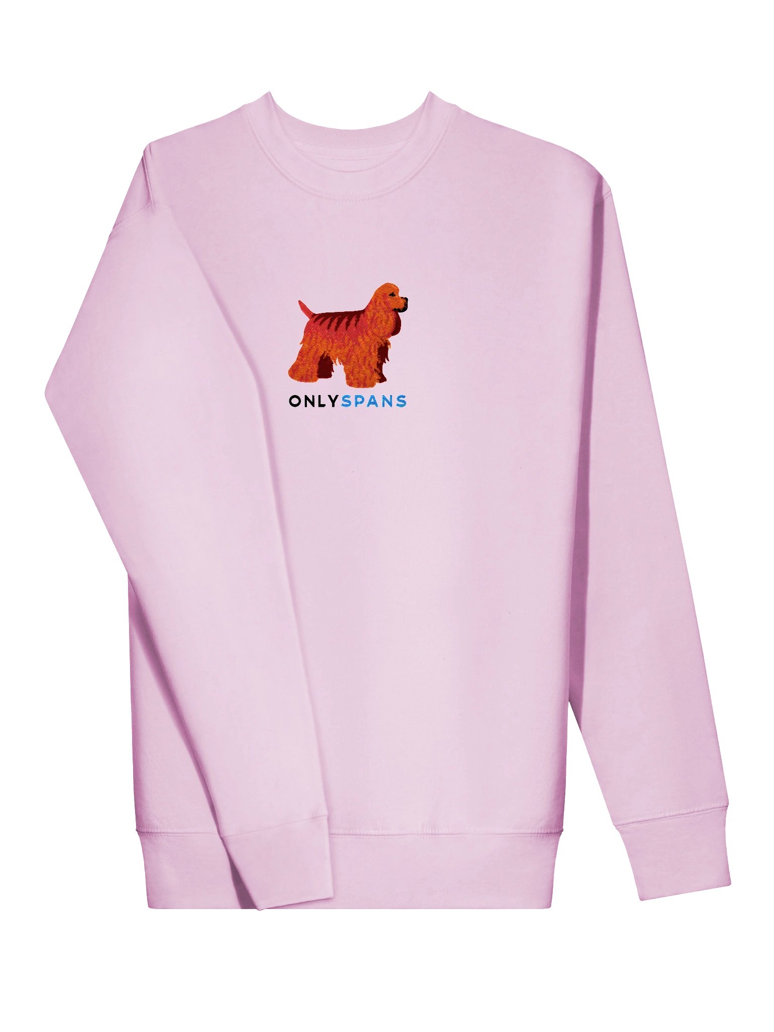 Only Spans Sweatshirt (Embroidered) of an American Cocker Spaniel(Red) product image (59)