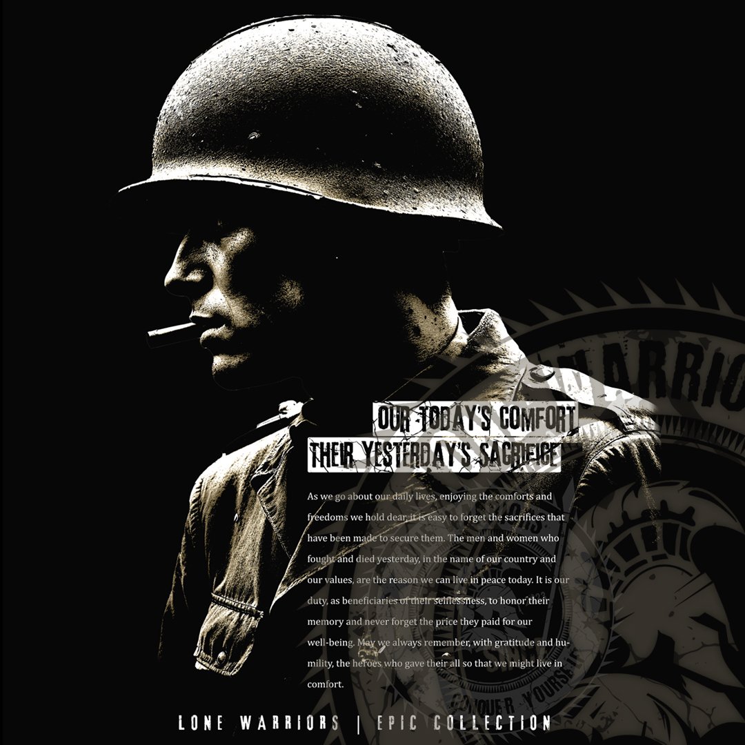 Our Today's Comfort - Their Yesterday's Sacrifice product image (1)