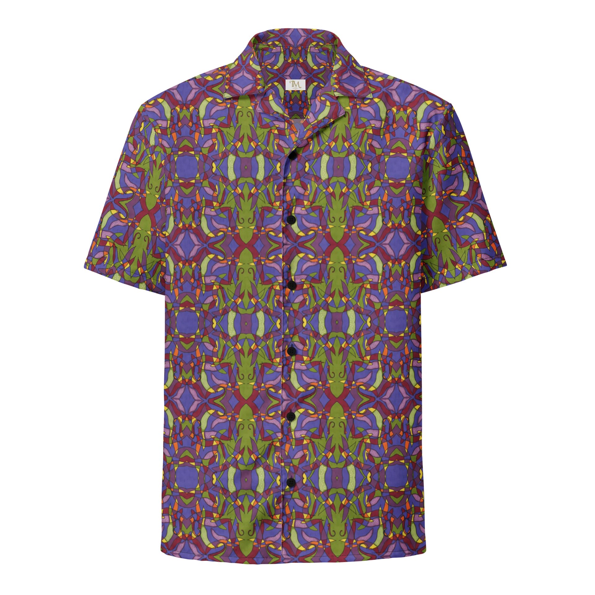 Pepper Spark – Vibrant Mosaic Pattern Hawaiian Shirt product image (2)