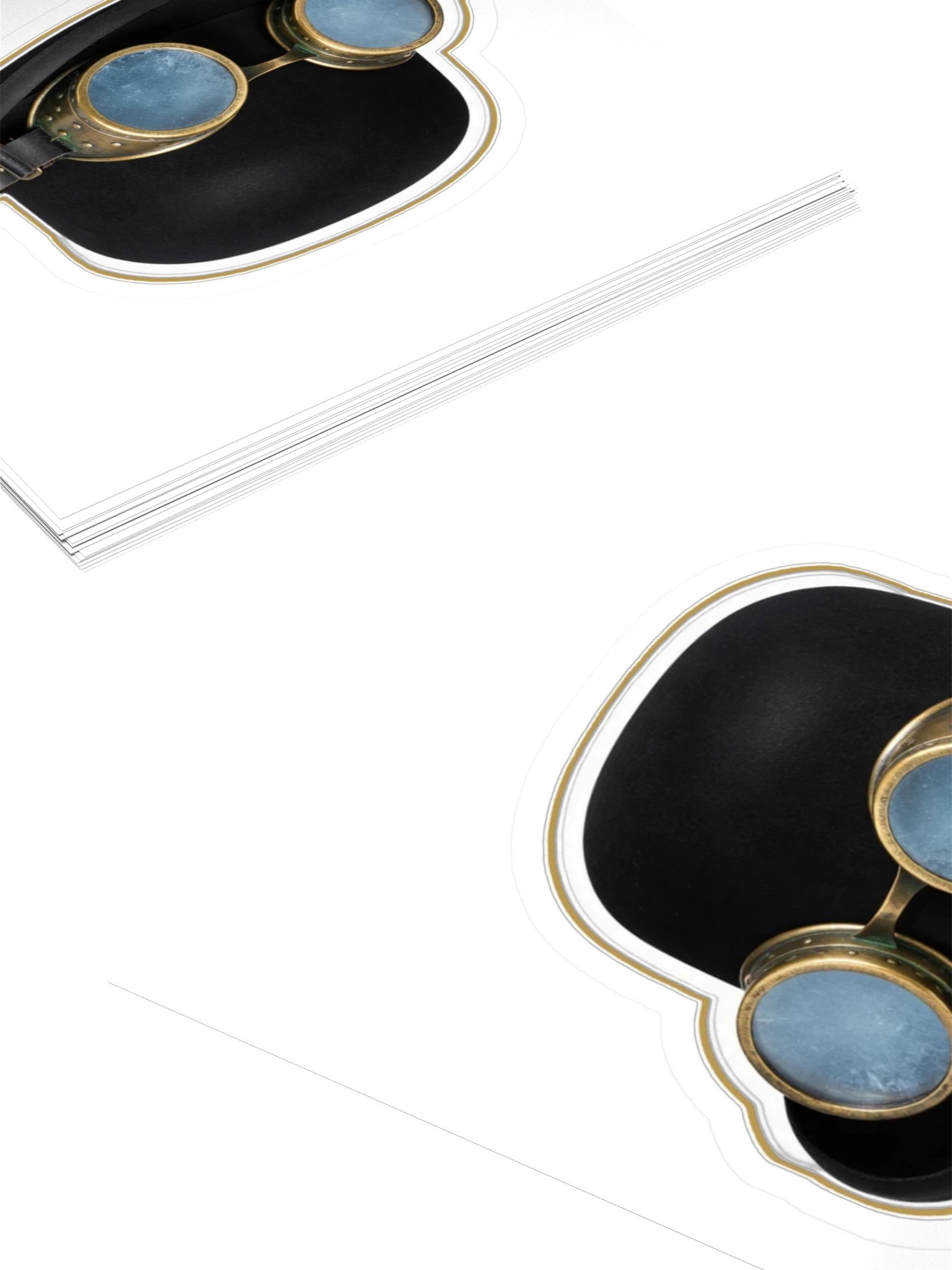 The Brass Veil — Bowler & Halterglass Goggles Sticker product image (4)