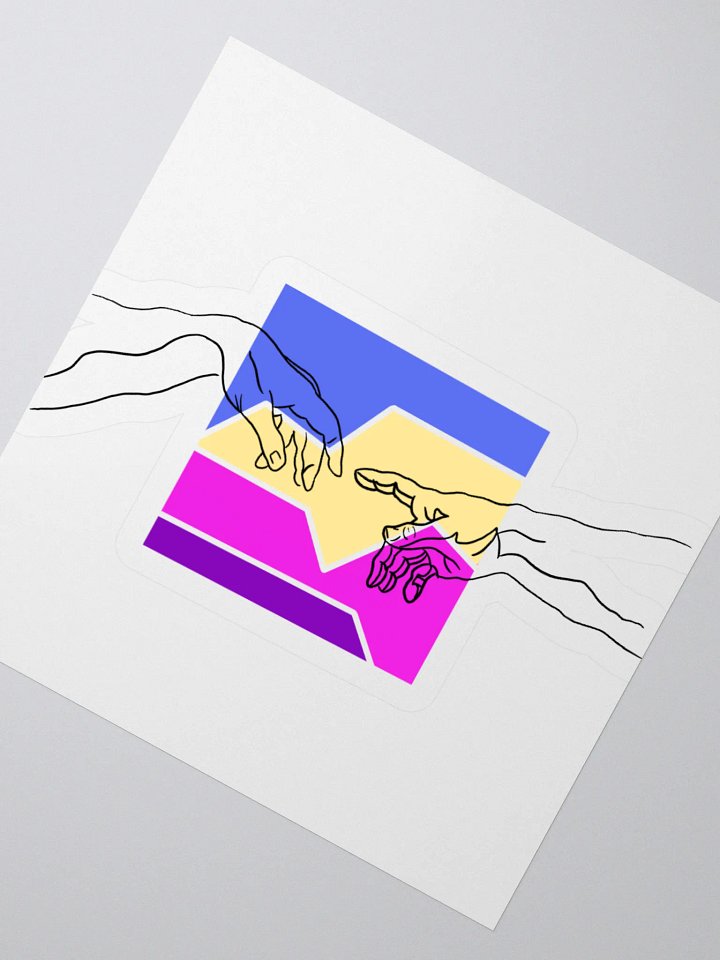 The Creation of Adam Kiss Cut Sticker – Durable Vinyl Art Decal for Indoor Use product image (5)